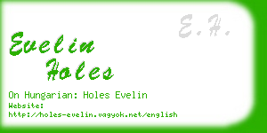 evelin holes business card